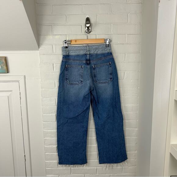 Joie Gabriel Thames Two Toned Patch Pocket Button Fly Jeans Size 25 - Picture 12 of 12